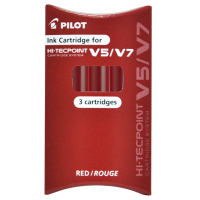 Refill Hi Tecpoint V5-V7 ricaricabile begreen - rosso - conf. 3 pezzi - Pilot - 040337 - 4902505444449 - DMwebShop