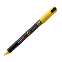 Marcatore a base d'acqua Uni Posca Pen PC1M - punta extra fine - 0,7 mm - giallo - Uni Mitsubishi - M PC1MR G - 4902778089798 - DMwebShop