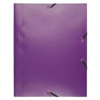 Cartellina 3 lembi - con elastici - PPL - 24 x 32 cm - viola - conf. 30 pezzi - Exacompta - 55918E - 3130630559184 - DMwebShop