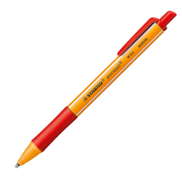 Penna a sfera a scatto Pointball Green - tratto 0,5 mm - rosso - conf. 10 pezzi - Stabilo - 6030/40 - 4006381437028 - DMwebShop