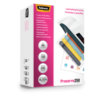 Pouches Preserve250 - A4 - 216 x 303 mm - 2 x 250 micron - scatola 100 pezzi - Fellowes - 5401802 - 77511540189 - DMwebShop
