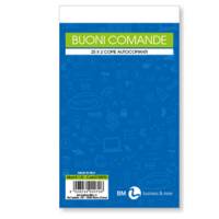 Blocco comande 25 fogli 2 copie autoautoricalcanti 10 x 17 cm - 12247