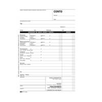 Blocco conto albergo pensione 7 giorni uso mano 23 x 15 cm 100 fogli - 14700