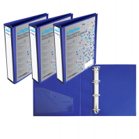 Raccoglitore personalizzabile KingShow - 4 anelli a D - Ø 30 mm - dorso 4 cm - f.to utile 22 x 30 cm - blu - Starline - 1410211 BLEU - 6192103155450 - DMwebShop