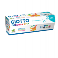 Colori a dita - 100 ml - colori assortiti - conf. 6 pezzi - Giotto 534100