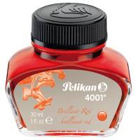 Inchiostro stilografico 4001 - lunghezza 39 mm - rosso - 30 ml - Pelikan - 400142565 - 4012700301031 - DMwebShop