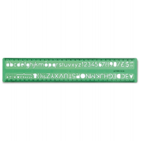 Normografo lettere e cifre Uni - 10 mm - verde - Arda - 30010 - 8003438300102 - DMwebShop