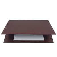 Sottomani doppio in similpelle - marrone scuro - 48 x 32 cm - City Time - 2190-M - 8002787219059 - DMwebShop