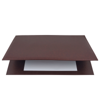 Sottomani doppio in similpelle - marrone scuro - 48 x 32 cm - City Time - 2190-M - 8002787219059 - DMwebShop