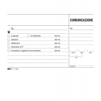 Blocco comunicazioni telefoniche - uso mano - 9,9 x 17 cm - 100 fogli - Edipro - E5693 - 8023328569303 - DMwebShop