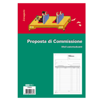 Blocco copia commissioni - 33 fogli 3 copie autoricalcanti - 29,7 x 21 cm - Edipro - E5237A - 8023328523718 - DMwebShop