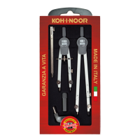 Compasso professional - Ø cerchio max 155 mm - 5 pezzi - Koh-i-noor - H9222N - 8014923004054 - DMwebShop