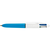 Penna a sfera a scatto multifunzione 4 Colours Mini - punta 1 mm - nero, blu, rosso, verde - conf. 12 pezzi - Bic 895958