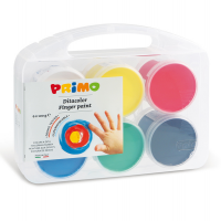 Ditacolor colori a dita - 100 ml - con pennello - valigetta 6 colori - Primo - 221TD100SP - 8006919002212 - DMwebShop