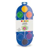Pastiglie Acquerelli - Ø 44 mm - colori assortiti - astuccio 10 pastiglie - Primo - 120A10SG - 8006919001208 - DMwebShop
