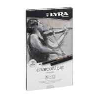 Carboncini in matita e stick di qualita' Rembrandt Charcoal Set - astuccio metallo - Lyra - L2051112 - 4084900216569 - DMwebShop