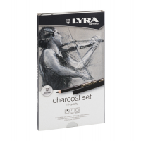 Carboncini in matita e stick di qualita' Rembrandt Charcoal Set - astuccio metallo - Lyra - L2051112 - 4084900216569 - DMwebShop
