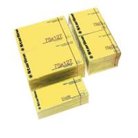 Blocchetto biglietti adesivi giallo 75 x 75 mm 70 gr 100 fogli - 5405