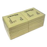 Blocchetto biglietti adesivi giallo 75 x 75 mm 70 gr 100 fogli - 5405