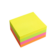 Biglietti adesivi Cubo - assortito neon - 75 x 75 mm - 70 gr - 320 fogli - Starline - Q900056 - 8025133037978 - DMwebShop