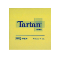 Blocco foglietti - giallo pastello - 76 x 76 mm - 63 gr - 100 fogli - Tartan - 7100296531 - 3134375060080 - DMwebShop