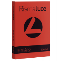 Carta Rismaluce - A4 - 200 gr - rosso scarlatto 61 - conf. 125 fogli - Favini - A67C104 - 8007057616248 - DMwebShop