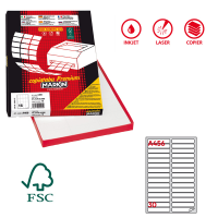 Etichetta adesiva A456 - carta - permanente - 100 x 17 mm - 30 etichette per foglio - bianca - scatola 100 fogli A4 - Markin - X210A456 - 8007047025012 - DMwebShop