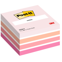 Blocco foglietti Cubo - 76 x 76 mm - rosa soft, bianco, melone neon, rosa power, rosa guava - 450 fogli - Post-it 7100172384