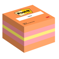 Blocco foglietti Minicubo - 51 x 51 mm - melone neon, arancio acceso, rosa guava - 400 fogli - Post-it 7100172395