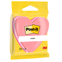 Blocco foglietti cuore - 70 x 70 mm - rosa neon, rosa ultra, rosa pastello - 225 fogli - Post-it - 7100172402 - 3134375349864 - DMwebShop
