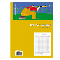 Registro prima nota Iva corrispettivi - 13/13 fogli autoautoricalcanti - 29,7 x 23 cm - Edipro - E2104A - 8023328210410 - DMwebShop