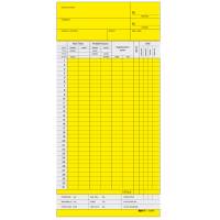 Schede orologio mensili - 22 x 10 cm - giallo - conf. 100 pezzi - Edipro - E3866GI - CONFE3866PZ1000 - DMwebShop