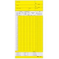Schede orologio mensili - 22 x 10 cm - giallo - conf. 100 pezzi - Edipro - E3866GI - CONFE3866PZ1000 - DMwebShop