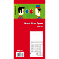 Blocco buste nota spese - 28 x 15 cm - conf. 25 buste - Edipro - E5777 - 8023328577704 - DMwebShop