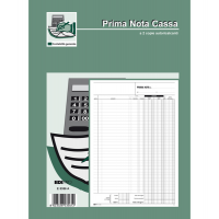 Blocco prima nota cassa entrate-uscite-Iva - 50-50 fogli autoricalcanti - 31 x 21 cm - Edipro - E5356A - 8023328535612 - DMwebShop
