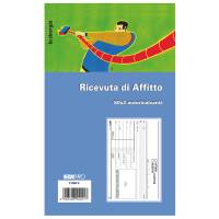 Blocco ricevute d'affitto - 50-50 fogli autoricalcanti - 9,9 x 17 cm - 50 fogli - Edipro - E5504C - 8023328550417 - DMwebShop