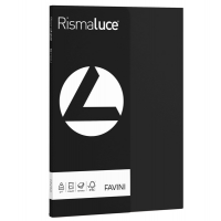 Carta Rismaluce Small - A4 - 200 gr - nero 63 - conf. 50 fogli - Favini - A69A544 - 8007057615296 - DMwebShop