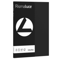 Carta Rismaluce Small - A4 - 200 gr - nero 63 - conf. 50 fogli - Favini - A69A544 - 8007057615296 - DMwebShop