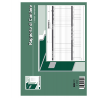 Blocco rapporto di cantiere - 50-50 fogli autoricalcanti - 21 x 30 cm - Edipro E5859A