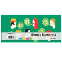 Blocchi numerati - 1-1000 - 5 colori assortiti - 6 x 13 cm - conf. 5 pezzi - Edipro - E5407NEW - 8023328540708 - DMwebShop