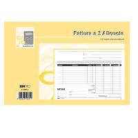 Blocco fatture 3 aliquote Iva - 50 fogli 2 copie autoricalcanti - 15 x 23 cm - Edipro - E5289A - 8023328528911 - DMwebShop