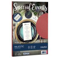 Carta metallizzata Special Events - A4 - 120 gr - rosso - conf. 20 fogli - Favini - A69C154 - 8007057617313 - DMwebShop