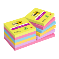 Blocco foglietti Super Sticky - colori Ultra - 76 x 76 mm - 90 fogli - conf. 12 pezzi - Post-it - 7100290156 - 4064035065683 - DMwebShop