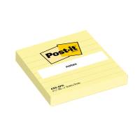 Blocco foglietti - giallo Canary - a righe - 76 x 76 mm - 100 fogli - conf. 6 pezzi - Post-it - 7100263309 - 59117CNF01 - DMwebShop