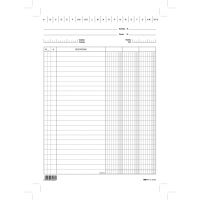 Schede in cartoncino 3 colonne - 24 x 17 cm - verticale - conf. 100 pezzi - Edipro - E3406BL - 8023328340605 - DMwebShop