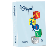 Carta Le Cirque - A3 - 80 gr - celeste pastello 101 - conf. 500 fogli - Favini - A71T353 - 61522A - DMwebShop
