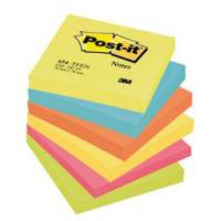 Blocco foglietti Colori Energy - colori assortiti - 76 x 76 mm - 72 gr - 100 fogli - conf. 6 pezzi - Post-it - 7100296019 - 64209A - DMwebShop