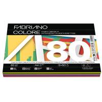 FabrianoColore - A4 - 80 gr - mix 5 colori forti - conf. 250 fogli - Fabriano - 19100809 - 8001348234432 - DMwebShop