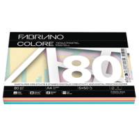 FabrianoColore - A4 - 80 gr - mix 5 colori tenui - conf. 250 fogli - Fabriano - 19100811 - 8001348234456 - DMwebShop