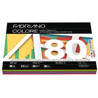 FabrianoColore - A3 - 80 gr - mix 5 colori forti - conf. 250 fogli - Fabriano - 19100810 - 8001348234449 - DMwebShop